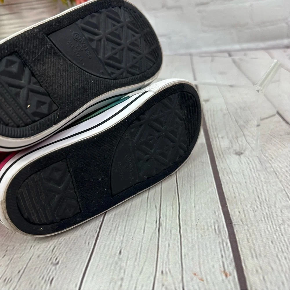 Converse check taylor allstar 2V hyper bright low top sneaker toddler 9